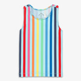 Kids swim tank in rainbow sky stripe