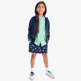 Clearance kids drawstring pocket skort in confetti stars