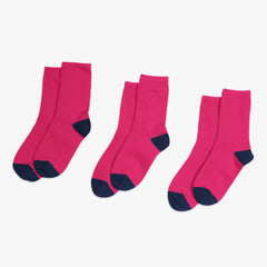 Clearance kids ribbed crew sock 3-pack