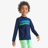 Kids tonal banner long sleeve rash guard