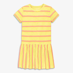 Clearance kids short sleeve explorer dress in stripe