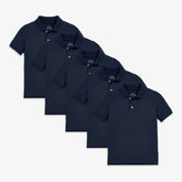 Kids short sleeve pique polo 5-pack