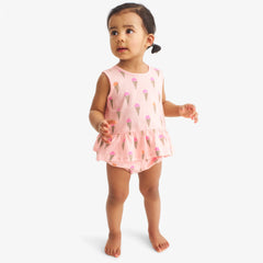 Baby tank and bubble shorts set in ice cream cones