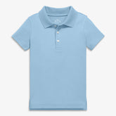 Kids slim short sleeve interlock polo