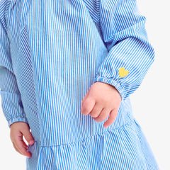 Clearance baby popover dress in stripe