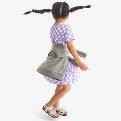 Kids check easy dress