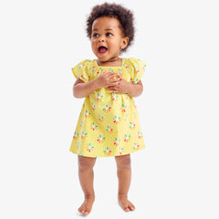 Clearance baby picnic dress & bloomer set in rainbow cutout suns