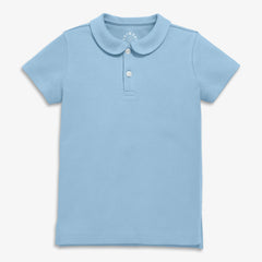 Kids short sleeve peter pan polo