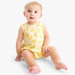 Baby tank and shorts set in bananas