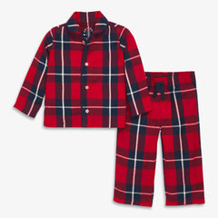 Clearance baby plaid flannel pj set