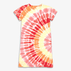 Clearance kids t-shirt dress in tie-dye