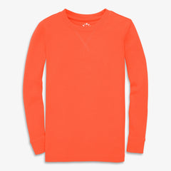 Clearance kids organic long sleeve pj top in seasonal colors