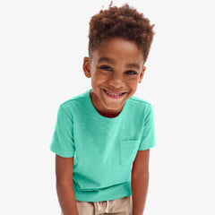 Kids slub pocket tee