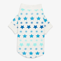 Clearance pet organic pj top in snowy stars