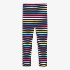 Clearance kids french terry cozy legging in rainbow stripe