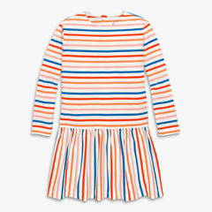 Clearance kids explorer dress in multi-stripe