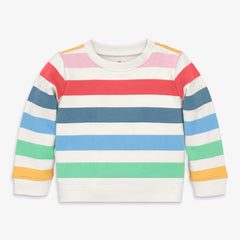 Baby sweatshirt in candy stripe