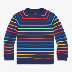 Clearance kids sweatshirt in sunrise rainbow stripe