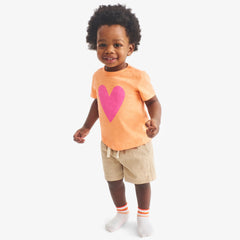 Baby stretch chino drawstring short