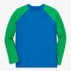 Kids long sleeve baseball rash guard