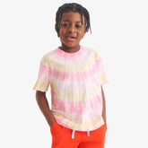 Kids easy pocket tee in tie-dye