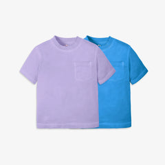 Kids garment-dyed easy pocket tee 2-pack