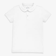 Kids short sleeve peter pan polo