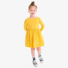 Kids long sleeve perfect pocket dress