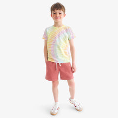 Kids rainbow tie-dye tee