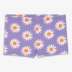 Kids swim shortie in daisies