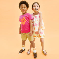 Kids cotton gauze tank in octopus pals