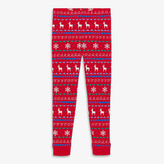 Clearance kids organic PJ pant in reindeer fair isle