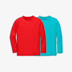 Kids long sleeve rash guard 2-pack