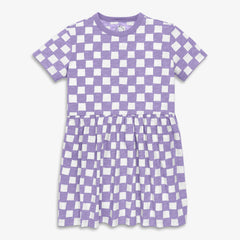 Kids check easy dress