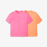 Kids garment-dyed easy pocket tee 2-pack