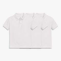 Kids short sleeve pique polo 3-pack seasonal