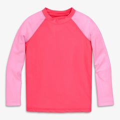 Kids long sleeve baseball rash guard