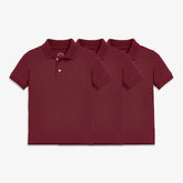 Kids short sleeve pique polo 3-pack seasonal