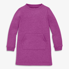 Kids cozy fleece sweatshirt dress