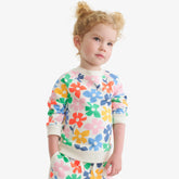 Kids sweatshirt in rainbow blooms