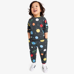 Kids sweatpant in rainbow galaxy
