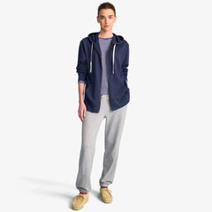 Women's fit long sleeve rib tee in stripe