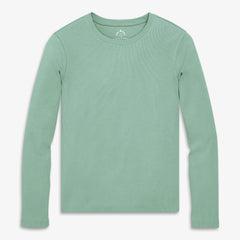 Women's fit long sleeve rib tee