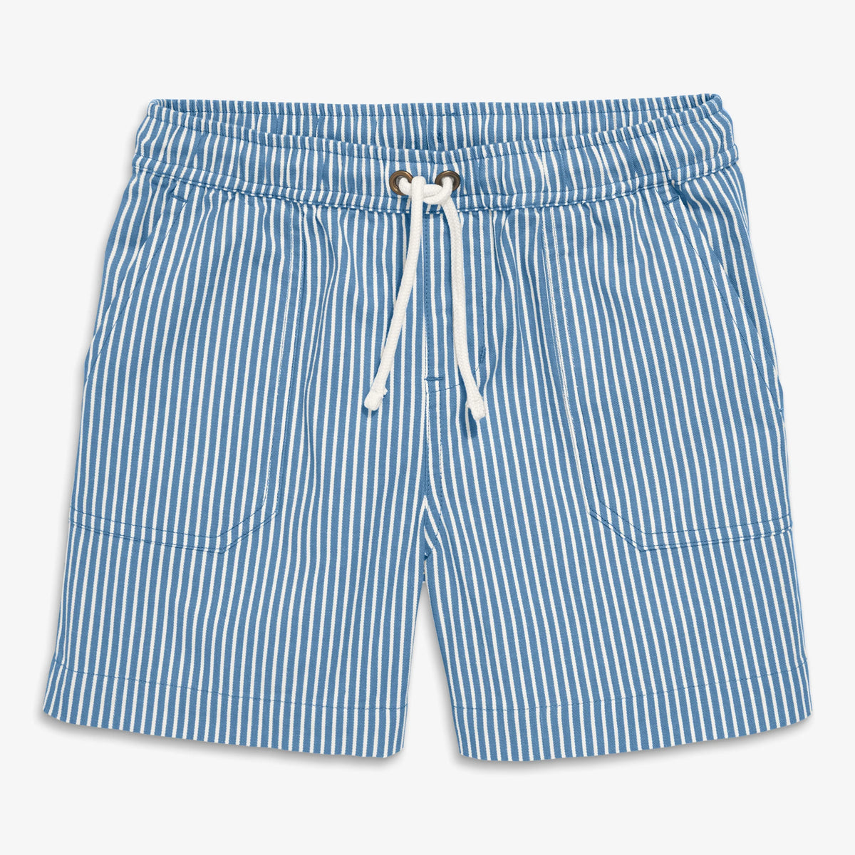 Kids stretch chino short in boardwalk stripe