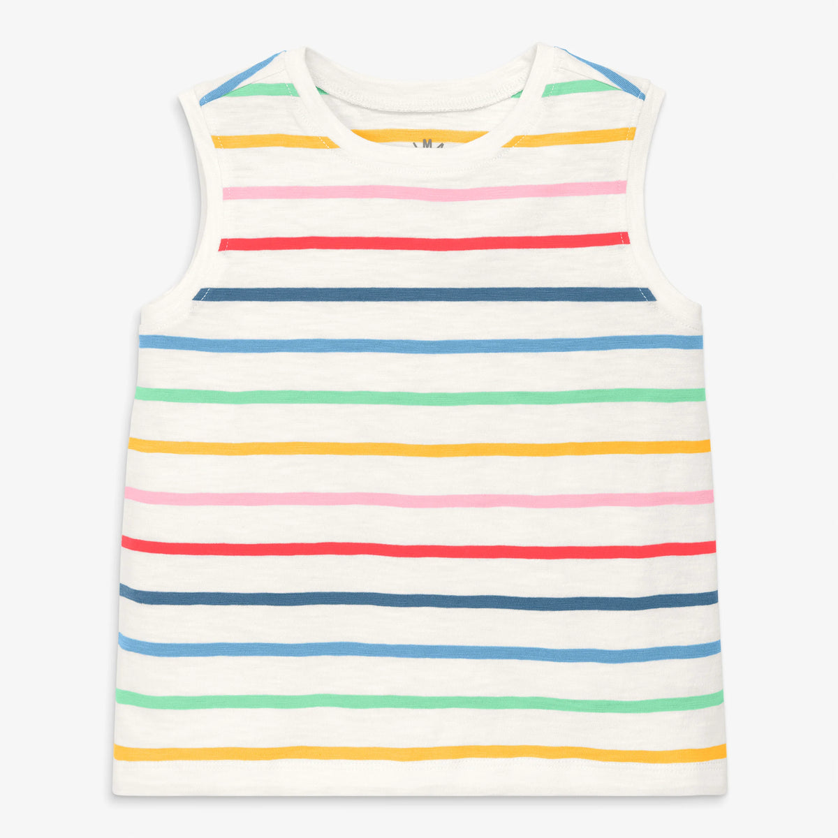 Kids easy tank in rainbow stripe