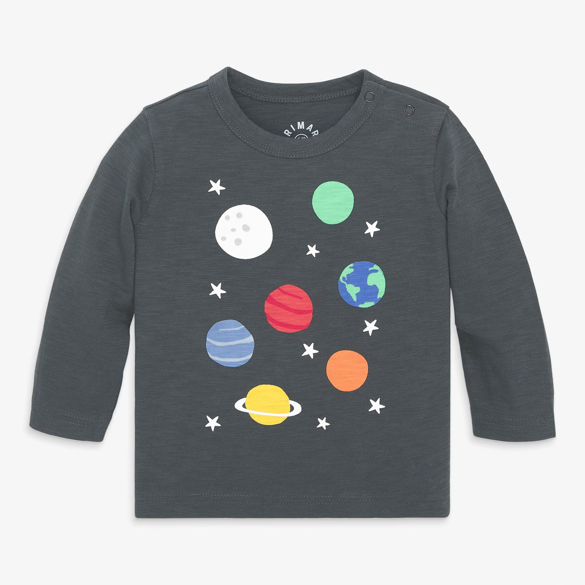 Baby long sleeve rainbow galaxy tee