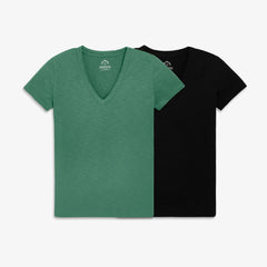 Women's fit classic v-neck tee 2-pack