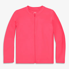 Kids long sleeve full-zip rash guard