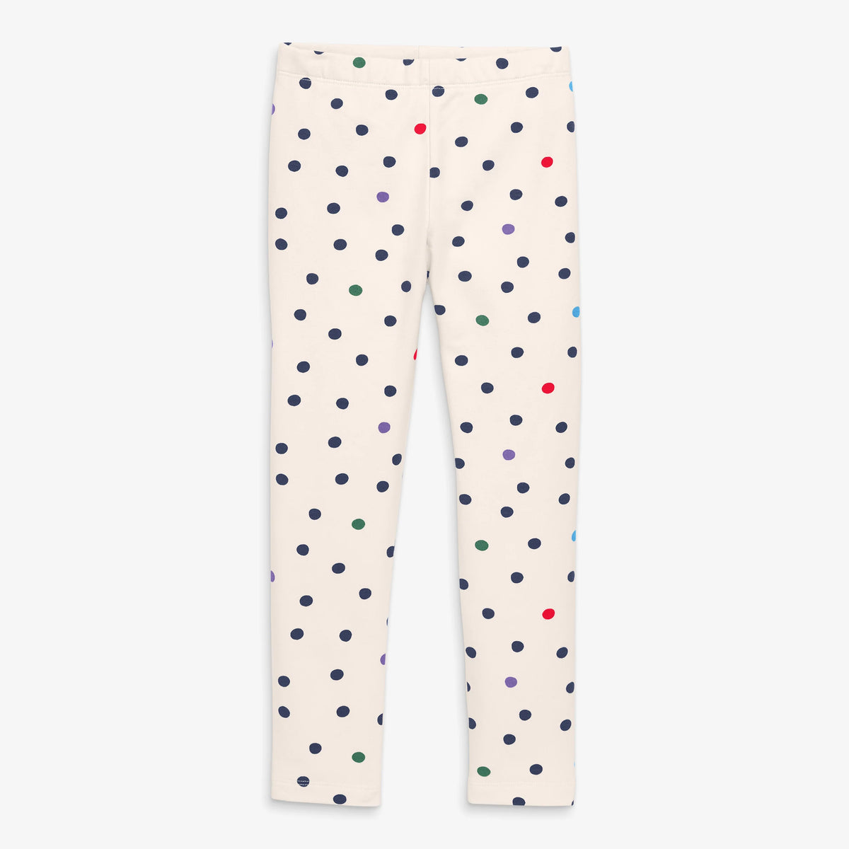 Clearance kids french terry cozy legging in confetti dots