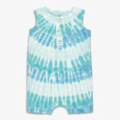 Baby tank shortie in tie-dye
